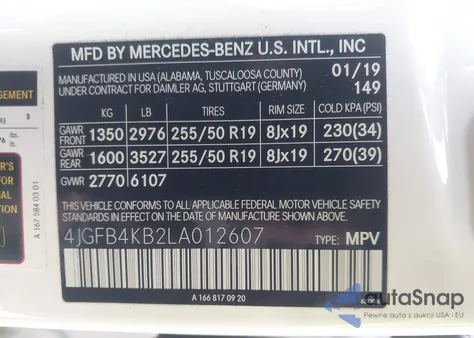 2020 Mercedes-Benz Gle 350 4Matic from USA, damaged, VIN 4JGFB4KB2LA012607